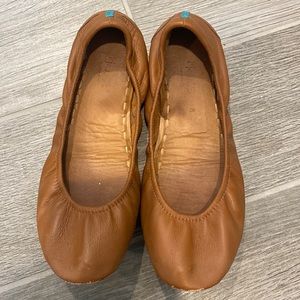 Chestnut brown tieks size 8 ballet flats